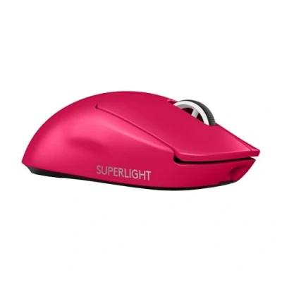 Immagine di Logitech G PRO X SUPERLIGHT 2 LIGHTSPEED Mouse da Gioco Wireless, Leggero, polling 4K, Tasti Ibridi LIGHTFORCE, Sensore HERO 2, 32.000 DPI, 5 Pulsanti Programmabili, USB C, PC, Mac Rosa