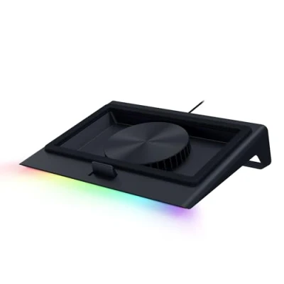 Immagine di Razer laptop Cooling Pad di raffreddamento intelligente per da 14&#039; 18&#039; camera a pressione ermetica (curve della ventola personalizzabili, hub USB 3 porte) Nero