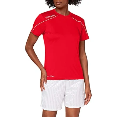 Immagine di uhlsport Stream 22 Maglia da Donna, Maglietta, 100347904, Rosso/Bianco, XXL