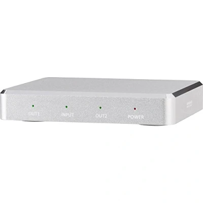 Immagine di SpeaKa Professional 2 Porte Distributore, splitter HDMI Contenitore in alluminio, Predisposto Ultra HD 3840 x 2160 Pixel