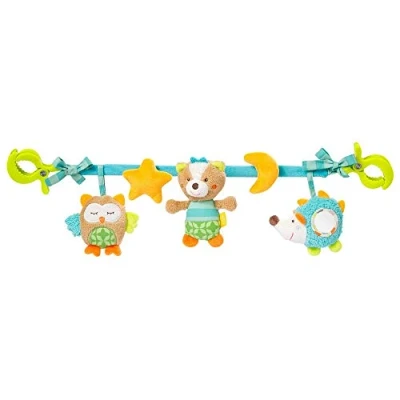 Immagine di Fehn Catena per carrozzina Baby mobile Sleeping Forest, con simpatiche figure pendenti, Giocattolo neonati da appendere in modo flessibile, e bambini 0+ mesi