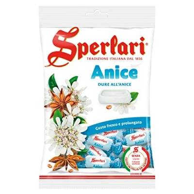Immagine di Sperlari Caramelle Dure all&#039;Anice, Gusto Fresco e Prolungato, Senza Glutine Sacchetto da 200 gr