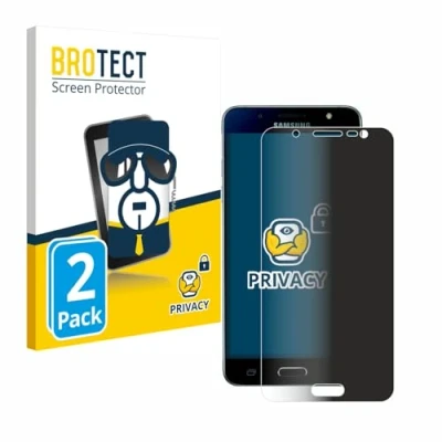 Immagine di brotect (2 Pezzi Pellicola Privacy per Samsung Galaxy J5 2016 [Anti Spy, Protettiva Chiara, Blue Light Filter]