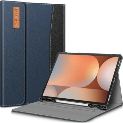 Immagine di FINTIE Custodia per Samsung Galaxy Tab S10+ Plus/S9 FE+ Plus/S9+ Plus 12.4 Pollici con S Pen Holder Multi angli Protettiva Case Tasca Auto Sveglia/Sonno, Indigo/Nero