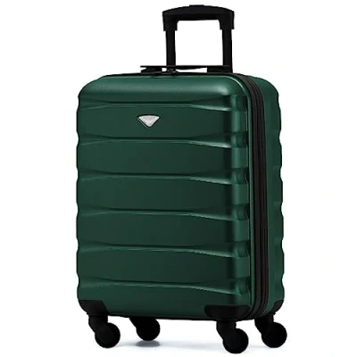 Immagine di Flight Knight Valigie Rigide in ABS Leggere a 4 Ruote Bagaglio mano approvato per oltre 60 compagnie aeree tra cui easyJet, Jet2 e dimensioni massime Ryanair (Priorita) 55x40x20cm