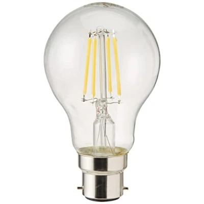 Immagine di OSRAM LED Star lampada a filamento chiaro, base B22d, bianco freddo (4000K), forma della lampadina, sostituzione di lampadine convenzionali da 40W, confezione 1