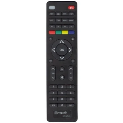 Immagine di Bravo Mini Plus Telecomando IR Wireless DTT,TV Pulsanti Telecomandi (DTT,TV, Wireless, Pulsanti, Nero