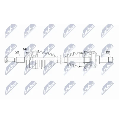 Immagine di NTY NPW CH 090 Albero motore / Semiasse Assale posteriore Dx