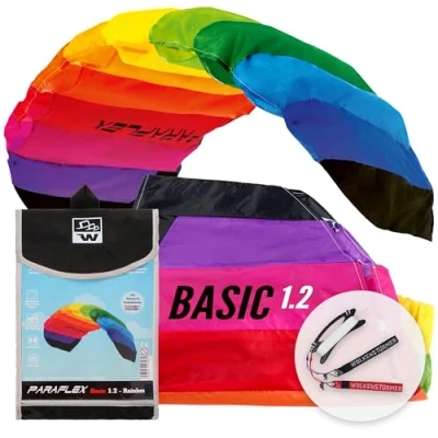 Immagine di Wolkenstürmer Paraflex Basic 1.2 tappeto volante, Flame kite a 2 linee per principianti