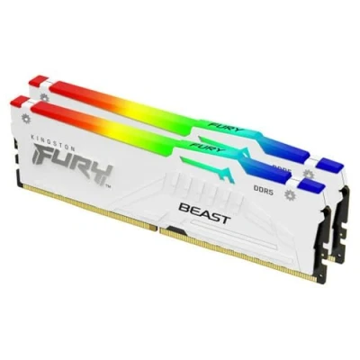 Immagine di Kingston CL32 FURY Beast RGB EXPO Kit memoria PC DDR5 64 GB 2 x 32 Non ECC 288pin DIMM KF564C32BWEAK2