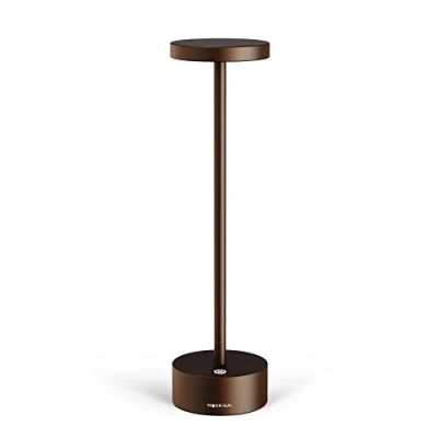 Immagine di Stiletto IP54 Interno/esterno USB C Lampada LED Ricaricabile da Tavolo senza fili Luce Regolabile in 2 intensità Casa e Ristorante