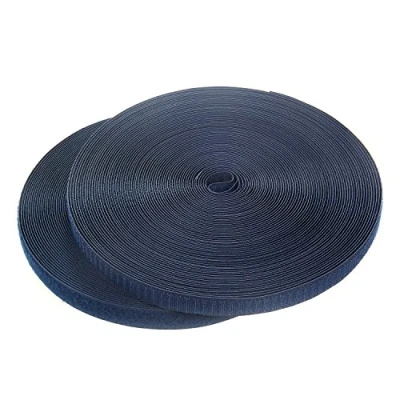 Immagine di TUKA 25mx20mm Nastro Gancio e anello da cucire, non adesivo Hook &amp; Loop striscia, Cucire On Magico Strisce Ideale per abiti 25m nastro, Marina Blu, TKB5004 Navy