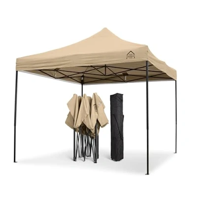 Immagine di All Seasons Gazebos: Gazebo pop up 3x3m completamente impermeabil Beige