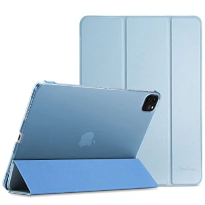 Immagine di ProCase Cover iPad Air 13 Pollici M2 2024, Pro 12.9&quot; 6/5/4/3 Generazione 2022/2021/2020/2018, Custodia Ultra Sottile Leggero con Auto Svegliati/Sonno Blu Cielo