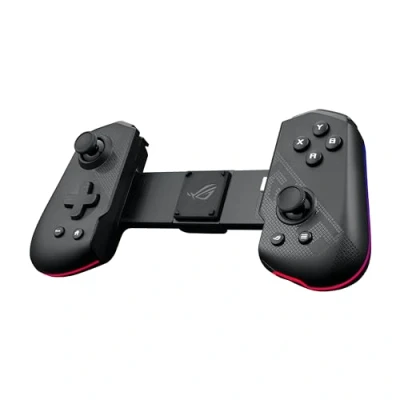 Immagine di ASUS ROG Tessen Controller Mobile per Telefoni Cellulari, Design Pieghevole, USB Type C, Paddle Posteriori in Alluminio, Ricarica Rapida da 18 W, Zero Latenza, Illuminazione Aura RGB, Nero