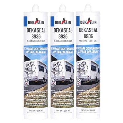 Immagine di Decalin B07WSTKC9H DEKASEAL 8936 Guarnizione, volume 310ml, grigio chiaro, 3 pezzi