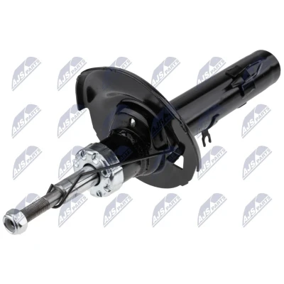 Immagine di NTY A PE 016 Ammortizzatore Assale anteriore Dx pressione del gas doppio tubo tipo McPherson Spina superiore, Collare inferiore