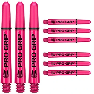 Immagine di TARGET Darts 3 X Sets of Shaft 9 Set di Freccette Rosa PRO Grip con Fusto Medio, 22,9 cm in Totale Unisex, Medium 48mm