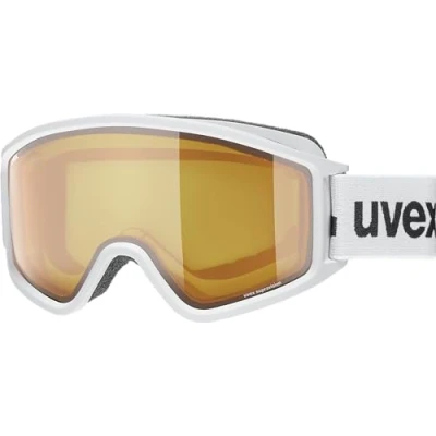 Immagine di uvex g.gl 3000 LGL, occhiali da sci unisex, privo di appannamenti, campo visivo ampliato, white matt/lasergold lite blue, one size