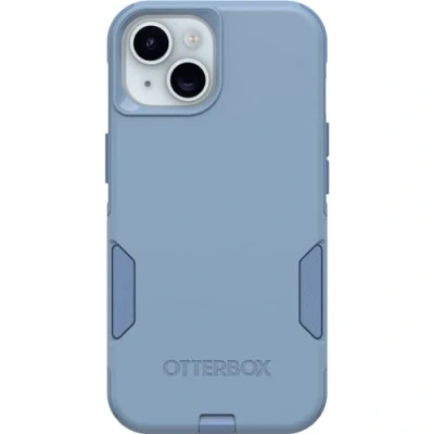 Immagine di OtterBox Custodia per iPhone 15, 14 e 13 Commuter Series Denim Crisp (Blu), Sottile Resistente, Tascabile, con Protezione Le Porte