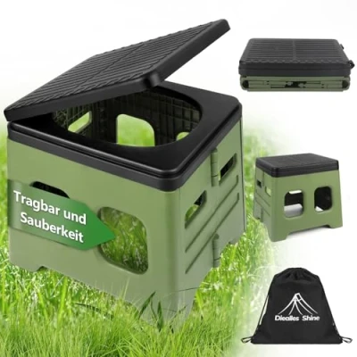 Immagine di Diealles Shine Gabinetto Portatile, Large WC Pieghevole Campeggio per Viaggio Auto