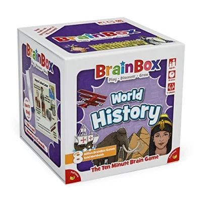 Immagine di Brainbox World History (Refresh 2022) Card Game Ages 8+ 1+ Players 10 Minuti Playing Time, GREG124417