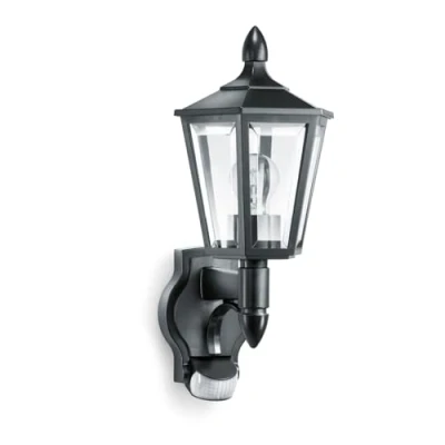 Immagine di Steinel L 15 S 617813 Lampada da parete per esterni con rilevatore di movimento a risparmio energetico, LED (monocolore) E27 60 W Nero