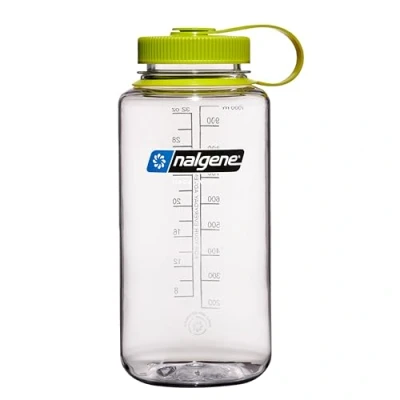 Immagine di Nalgene Sustain Borraccia in Tritan senza BPA, realizzata con materiale derivato dal 50% di rifiuti plastica, 907,2 g, imboccatura larga, trasparente
