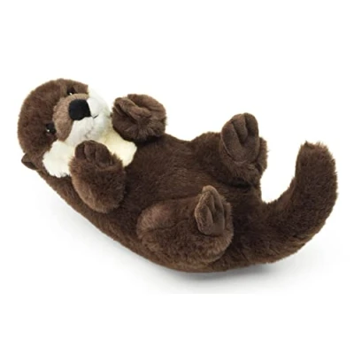 Immagine di Uni Toys Eco Line Otter Backwimmer 100% in materiale riciclato 26 cm (lunghezza) peluche lonter