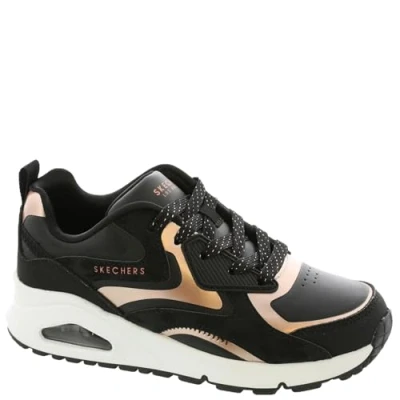 Immagine di Skechers Uno Gen1 Color Surge, Scarpe da Ginnastica, Nero Oro Rosa, 39 EU