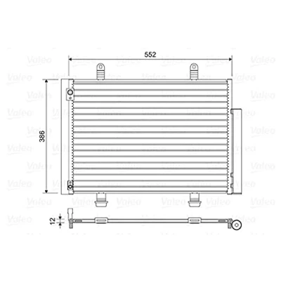 Immagine di VALEO 814418 Condensatore con essiccatore Alluminio 386 R 134a SUZUKI: SWIFT 4