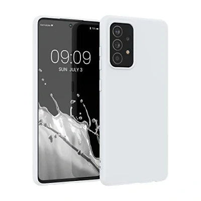 Immagine di kwmobile Custodia Compatibile con Samsung Galaxy A52 / 5G A52s Cover Back Case per Smartphone in Silicone TPU Protezione Gommata bianco matt