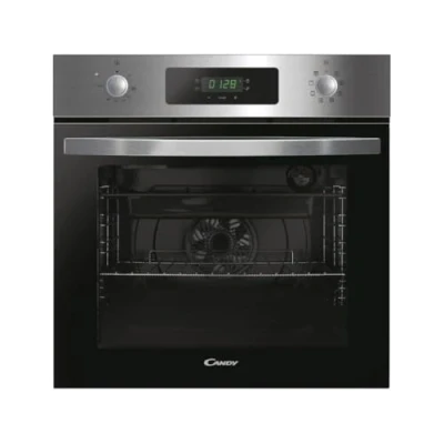 Immagine di Candy Idea FIDC X625 l, forno multifunzione, 70 1 vassoio e 2 griglie, ventilatore radiale, pulizia acquattiva, convezione, 8 funzioni, display timer telecomandi, porta doppia vetro, inox nero