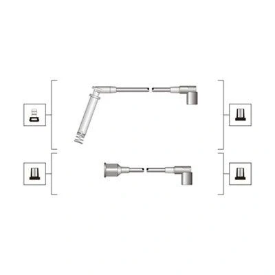 Immagine di MAGNETI MARELLI 941319170045 Kit Cavi Accensione OPEL: Corsa B Hatchback, A CC, TR
