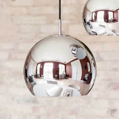 Immagine di Lampada a sospensione FRANDSEN Ball, colore cromo lucido, Ø 18 cm
