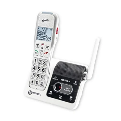 Immagine di Geemarc Amplidect 595 U.L.E Telefono per Anziani con Volume di Ricezione Amplificato, Funzione SOS e Sistema Citofonico Integrato Perdita Uditiva da Moderata a Grave
