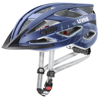 Immagine di uvex city i vo, casco da città leggero unisex, con luce a LED integrata, regolazione individuale delle dimensioni, deep space matt, 52 57 cm