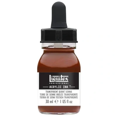 Immagine di Liquitex Professional Acrylic Ink 30ml colore: Siena Bruciata Trasparente