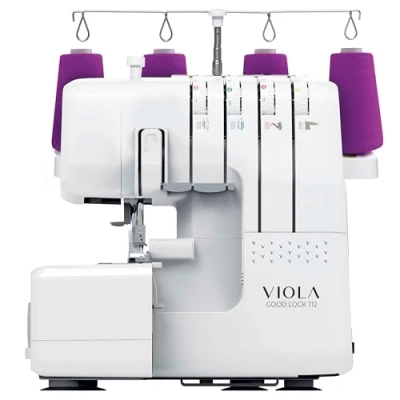 Immagine di VIOLA Look T12 Macchina Tagliacuci con 12 Punti Cucito, Overlock Differenziale, Cuce a Braccio Libero