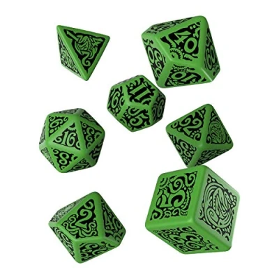 Immagine di Q Workshop QWOCTC60 No Call of The Outer Gods Cthulhu Dice Set 7 Gioco, Multicolore