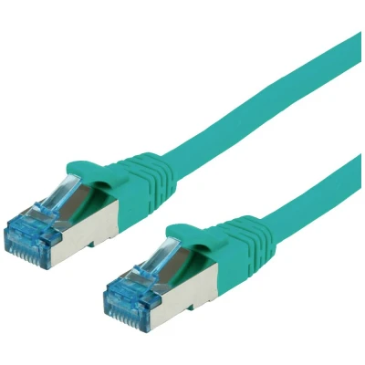 Immagine di Value 21.99.1949 RJ45 cavo di rete, patch CAT 6A S/FTP 20.00 m Verde doppia schermatura, Privo alogeni, Ritardante fiamma 1 pz.
