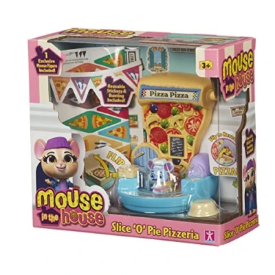 Immagine di Character Options Millie &amp; Friends Mouse in Slice &#039;O Pie Pizzeria Playset, Giochi da Collezione, Gioco fantasioso, Regalo per 3 7 Anni, 07392