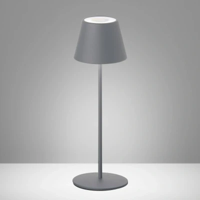 Immagine di FH Lighting Lampada LED esterni Cosenza con accu RGBW grigio