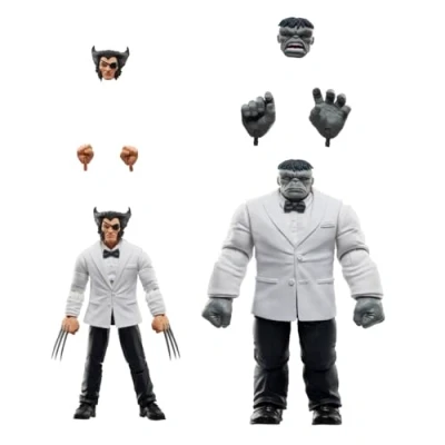 Immagine di Hasbro Marvel Legends Series, Marvel&#039;s Patch e Joe Fixit, confezione con 2 action figure collezionabili per adulti in scala da 15 cm, 50 anniversario dei fumetti di Wolverine