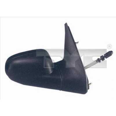 Immagine di Specchio retrovisore esterno Tyc 328 0006 Sx nero Regolazione:comando cavo flessibile, piano RENAULT: CLIO 1