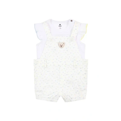 Immagine di Steiff SET Summer Breeze Tshirt basic per bambini, Taglia: 62, Bright white
