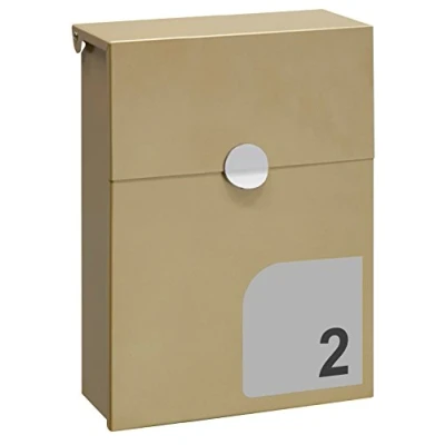 Immagine di Arregui Tondo S E6725 SIL Cassetta Postale Indiviuale Con Segnaletica di Numero, Personalizzabile, da Parete, Serratura Coperta, Iridium e Argento, Tamaño (Correo DIN A5) 30,5 x 23 10 cm