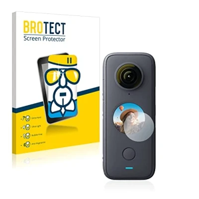Immagine di brotect Pellicola Protettiva Vetro per Insta360 One X2 Protezione Schermo [Durezza Estrema 9H, Chiaro]