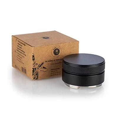Immagine di Buddy&#039;s Bar Barista Edition, distributore di caffè, diametro 53 mm, altezza 3,5 cm, ausilio per il livellamento in acciaio inossidabile e alluminio, accessorio baristi