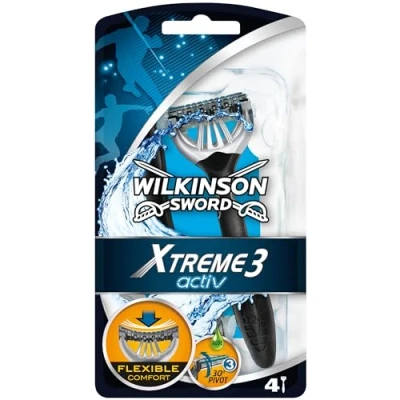 Immagine di 10 x WILKINSON Rasoio Usa&amp;Getta Xtreme 3 Activ 6 Pezzi